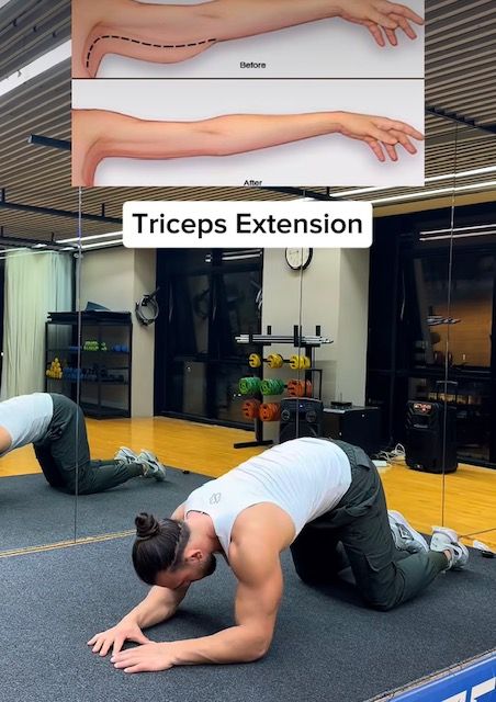 Triceps extension training demonstration